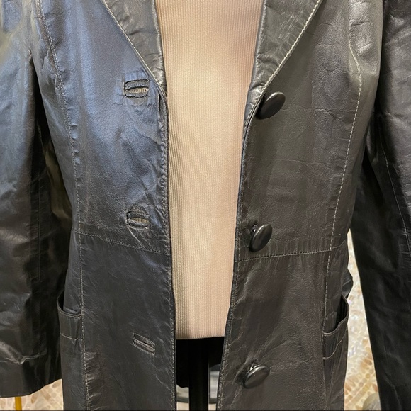 Vintage Avanti 90s 100% Leather Jacket. Size 14 - Picture 3 of 4